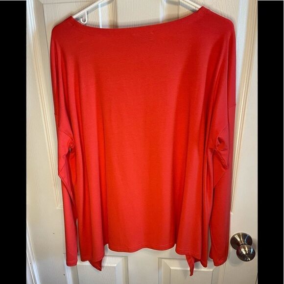 Eileen Fisher orange long sleeved tunic sz L - Picture 2 of 6